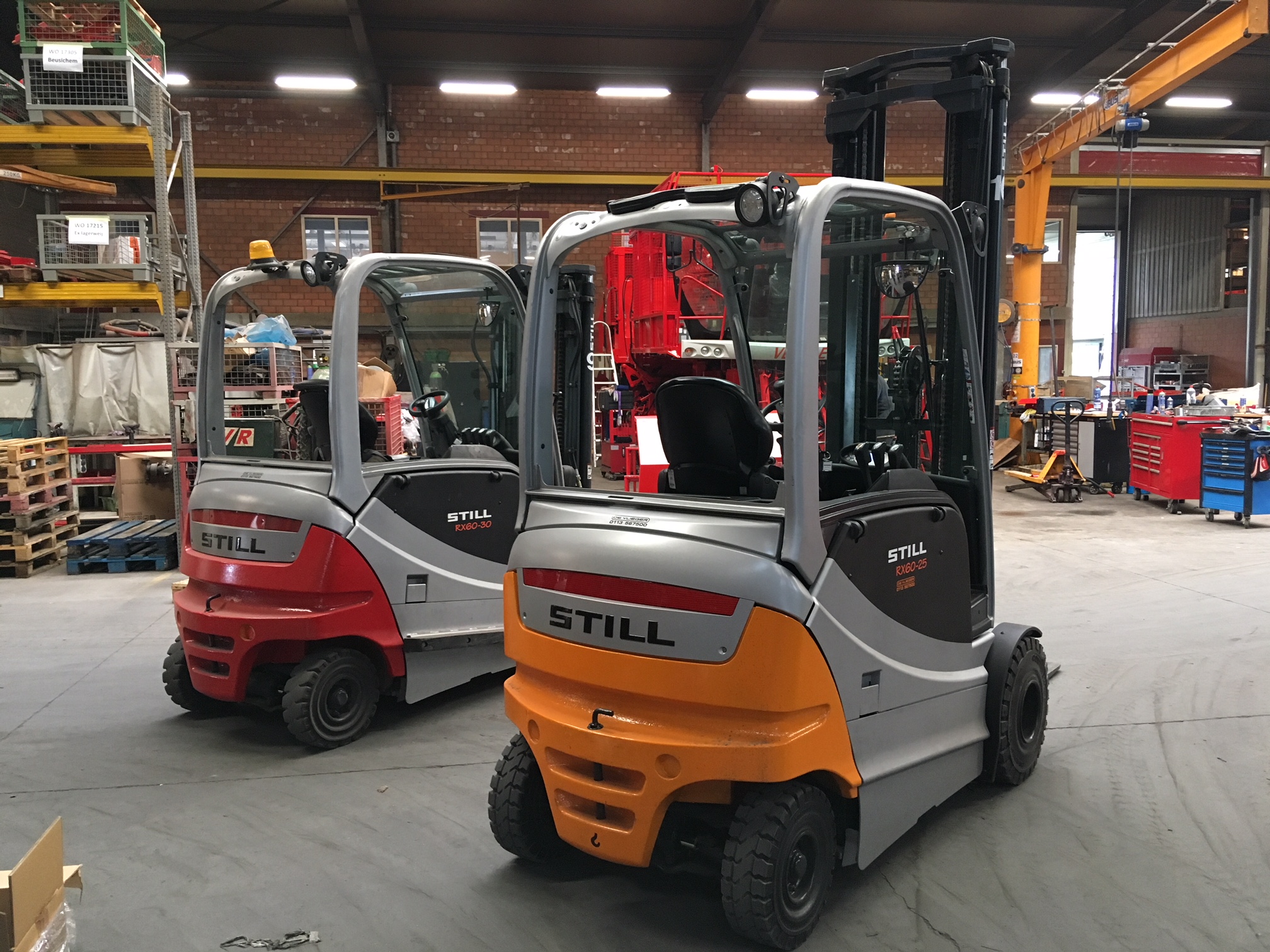 2 stuks gebruikte STILL RX 60 afgeleverd