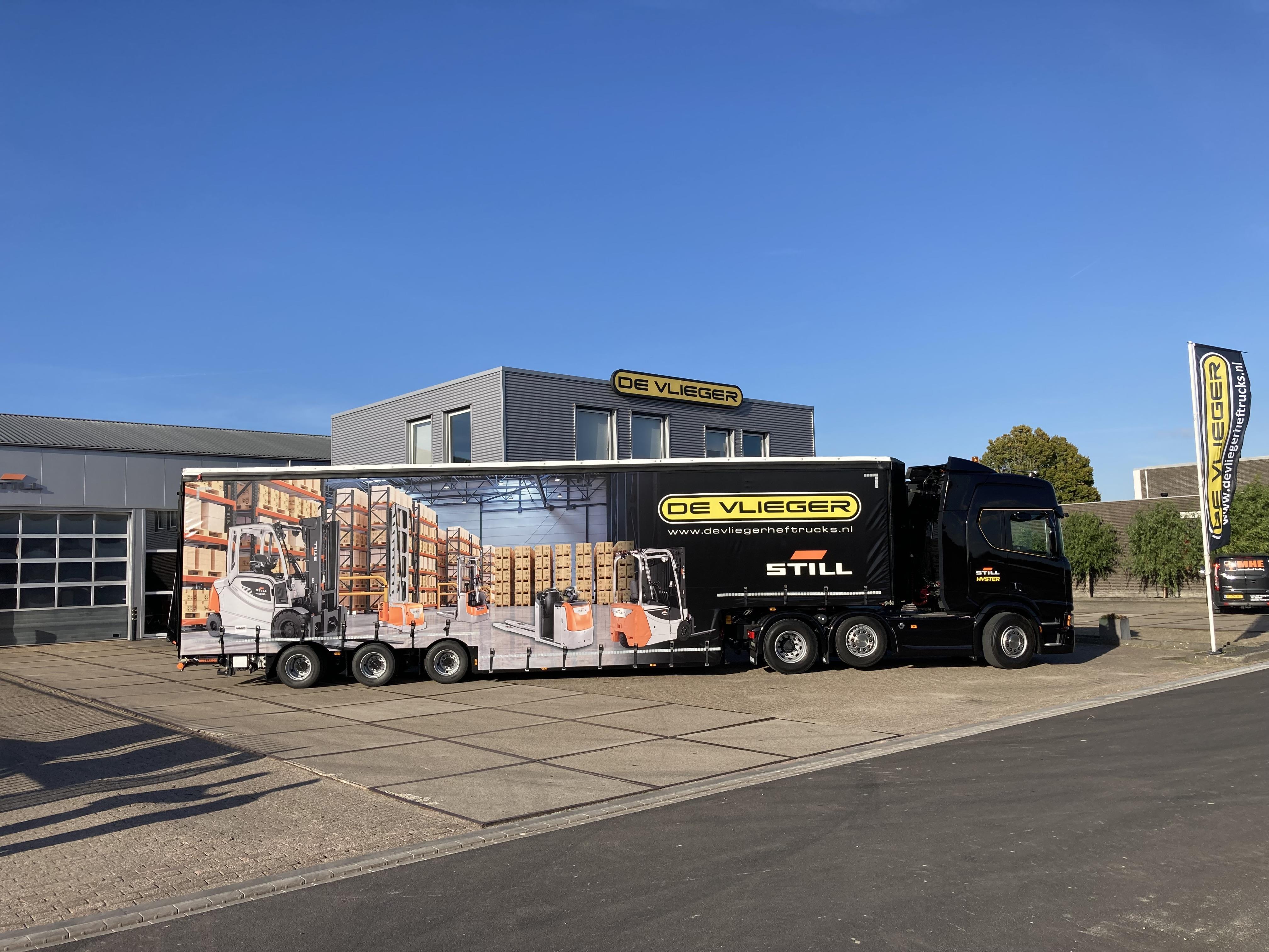 Nieuwe trekker/trailer combinatie in gebruik genomen!