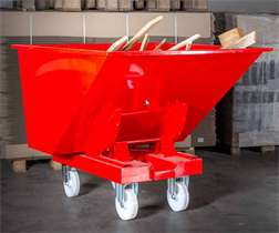 Kantelcontainer voor terreinonderhoud