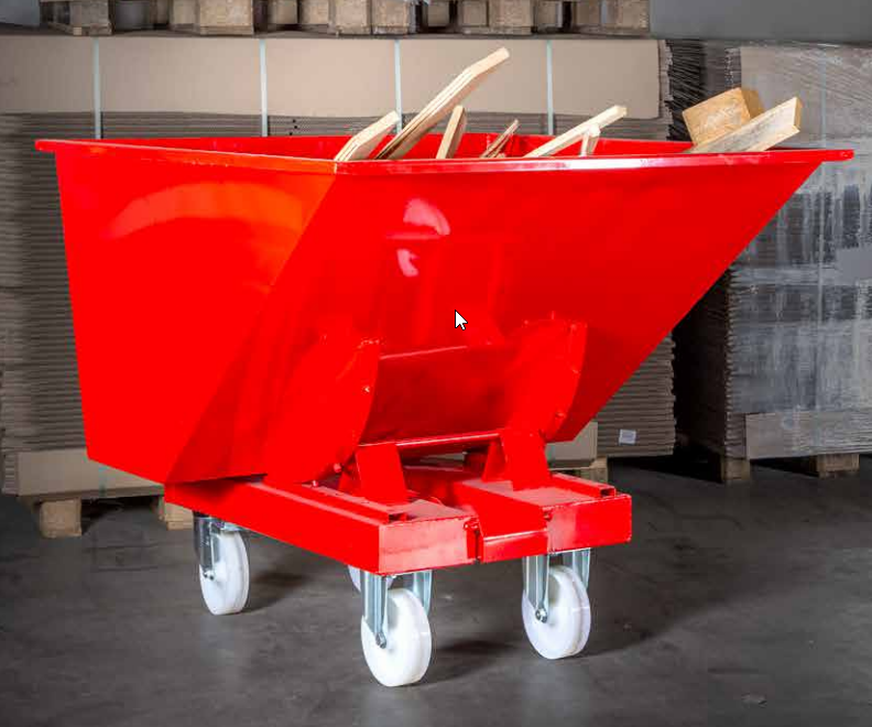 Kantelcontainer voor terreinonderhoud